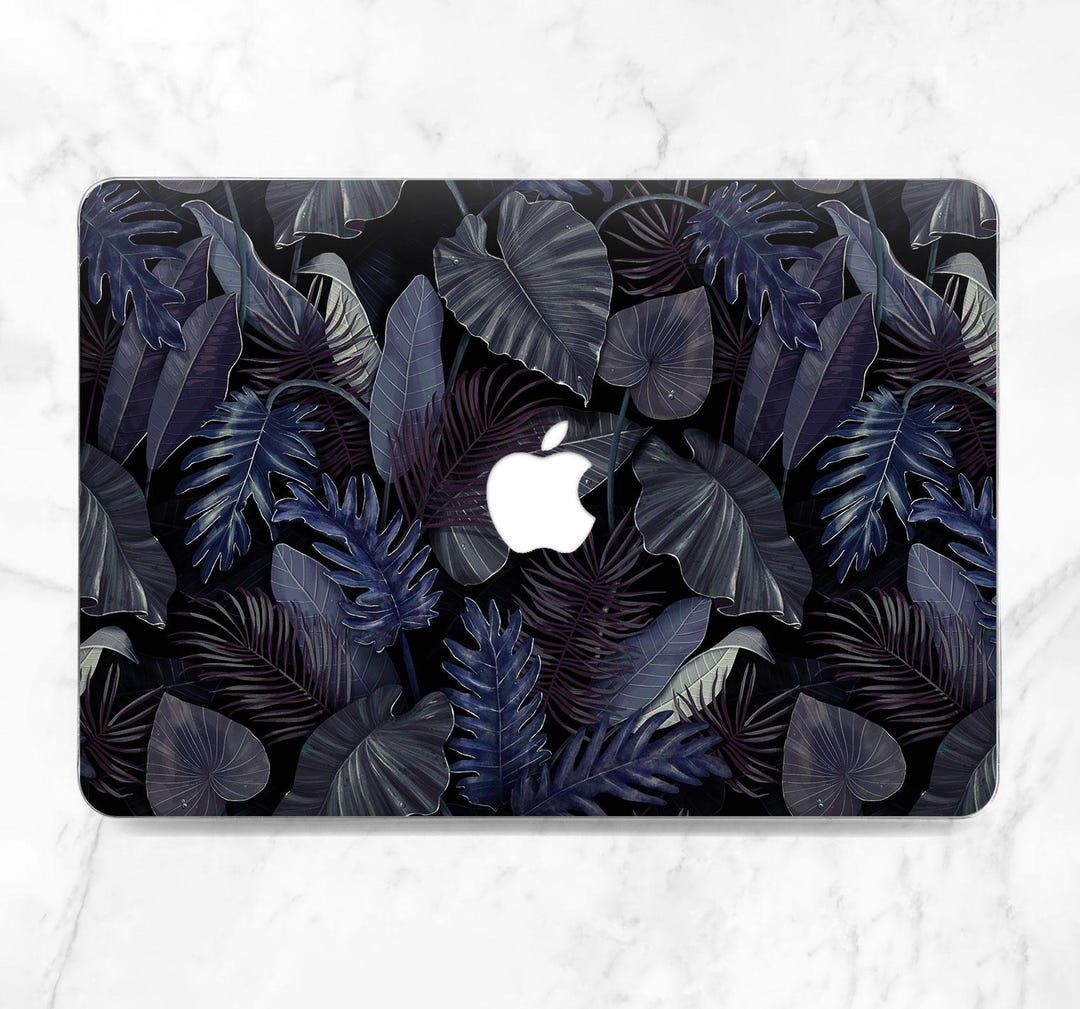 Aesthetic Dark Leaves MacBook Case Floral Botanical Gothic MacBook Case ...