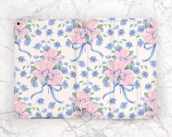 Mom gift Aesthetic flowers iPad case floral Wild flowers print Spring Inspirational Pro 13 2026 Air 13 Mini 7 A17 11th gen A16 10 2 12 9