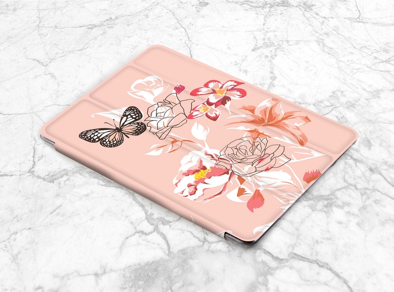 IPad pink case iPad case butterfly Smart case iPad 2020 case | Etsy