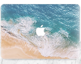 Macbook case summer Macbook case ocean Macbook case sand Macbook case water Macbook case wave Macbook blue case Macbook case nature