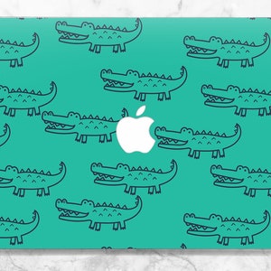 Macbook case crocodile Macbook case green Funny animal case Macbook hard case Macbook Pro 14 Air 13 2022 case Macbook M1 air Pro 16 2023