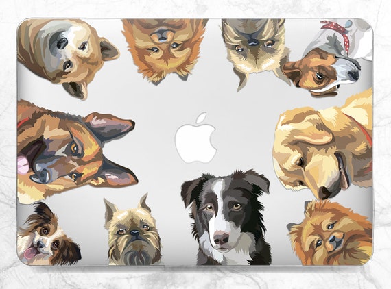 MacBook Case Dog Case With Dog MacBook Hard Case Case Pro Retina 15 Case MacBook Pro MacBook Clear Case MacBook Case Animal MacBook Case Etsy UK