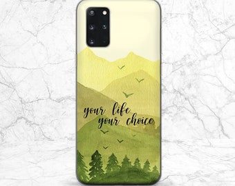 Affirmation print iPhone case saying Green phone case Phone case quote Watercolor art case iPhone case nature Case for Samsung iPhone 14