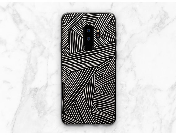 phone case Stripes black phone case Cross black case grid black silicone phone case phone case geometric Samsung 8 iPhone 8 Plus Galaxy s7