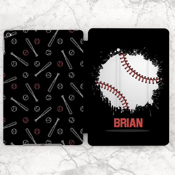 iPad case baseball Personalized case iPad black case Sport lover gift iPad case boys iPad Air 5 case iPad 10th gen iPad case man iPad mini 6