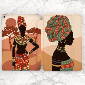 Black woman print Aesthetic girl case iPad case African iPad smart case Gift for her iPad 10 2 iPad 10 9 case iPad 9th gen case iPad 12 9