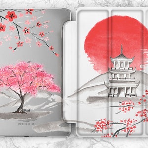 iPad case japan iPad case sakura iPad pink flowers iPad floral case iPad Air 2 iPad case 12 9 iPad case 10 5 iPad 2017 cover case iPad