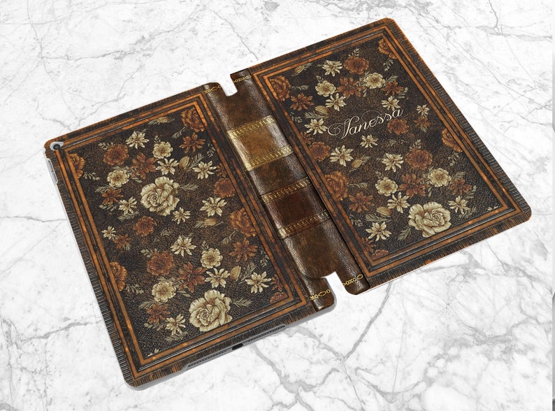 Old Book Print Ipad Smart Case Vintage Flowers Art Looks Like Etsy