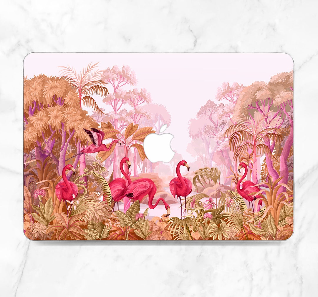 Flamingo Computer Case MacBook Case Flamingo Nature Tropical MacBook Case Summer Bird Trees ...
