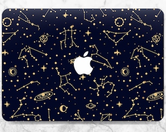 Macbook case constellation Space art case Macbook case stars Macbook case cosmos Case zodiac Pro 16 2023 case Macbook Pro 14  hard case Blue