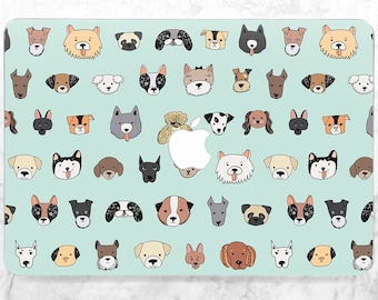 Funda para MacBook con perros, funda para MacBook con perritos, funda para MacBook con animales, funda para MacBook bonita, Pro Retina 13, Air 15, Air 13 2025, M5, M4, Pro 14, Pro 16 Neo