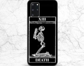 iPhone case tarot White skeleton Black phone case iPhone case occult Black magic case Goth Skull Note 20 s25 s24 iPhone 17 16 15 Pixel 9 8