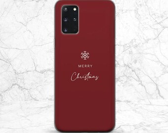 Christmas decor case iPhone case burgundy Cute saying case Phone case elegant Google Pixel case Case for Samsung Simple snowflake Minimalist