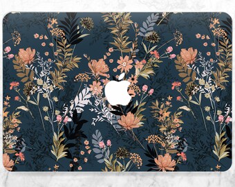 macbook case Autumn macbook case Pro 16 Floras macbook case flower macbook case leaves macbook case blue macbook air case case Pro Retina 15