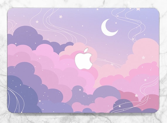 Macbook case moon Light pink case Macbook case nature Macbook case elegant Air 13 2022 case Pro 13 M2 case Pro 16 2019 case Anime art case