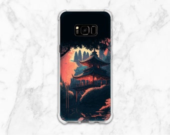 Protective phone case Autumn trees art iPhone case nature iPhone case Japanese Phone case Fall iPhone 13 mini iPhone 14 Case for Samsung