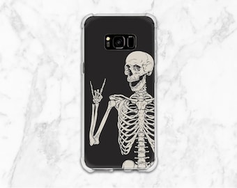 Phone case rock Protective phone case iPhone case skull Phone case bumper iPhone clear case iPhone 13 case Case for Samsung Note 20 case s9