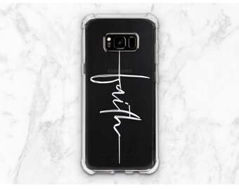 Mobilskal bibelvers s20 ultra kristet iPhoneskal genomskinligt mobilskal citat skyddande skal iPhoneskal tro s8 Plus-skal iPhone 8+