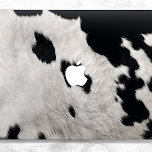 Macbook case Cow print White cover Macbook hard case Animal print Black and white A1932 macbook air Macbook Pro 16 Air 13 2020 Pro 13 2018