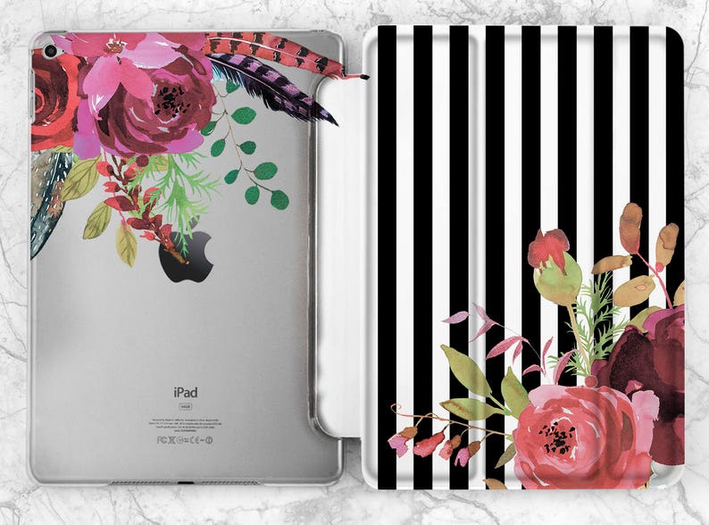 iPad case 12 9 iPad case black iPad case white iPad Air 2 case iPad case flower iPad Pro 9 7 iPad cover iPad case 10 5 Mini iPad 4 case image 1