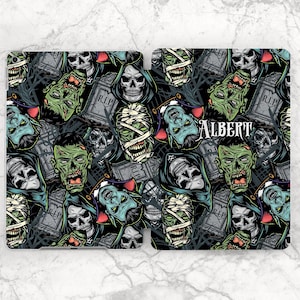 Custom iPad case spooky Halloween monsters iPad case creepy iPad case scary iPad 10th gen case iPad Pro case iPad 10 2 iPad Air 5 iPad 10 9