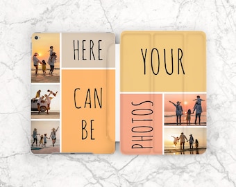 Funda personalizada Tus fotos Collage de fundas Fotos de boda Regalo para amigos Regalo para mamá Imagen personalizada única iPad 11 2025 Air 13 Pro 13 Mini 7 10 2