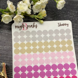 Transparent Mini Dot Planner Stickers, Dot Planner Stickers, Color Dot Stickers, Clear Circle Stickers, Clear Dot Stickers, Tracker Stickers