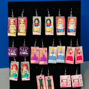 Mini, Brands, Princess, Minnie, Sleeping Beauty, Cinderella, Frozen, Mermaid, Ariel, Snow White, Tangled, Alice in Wonderland, Earrings