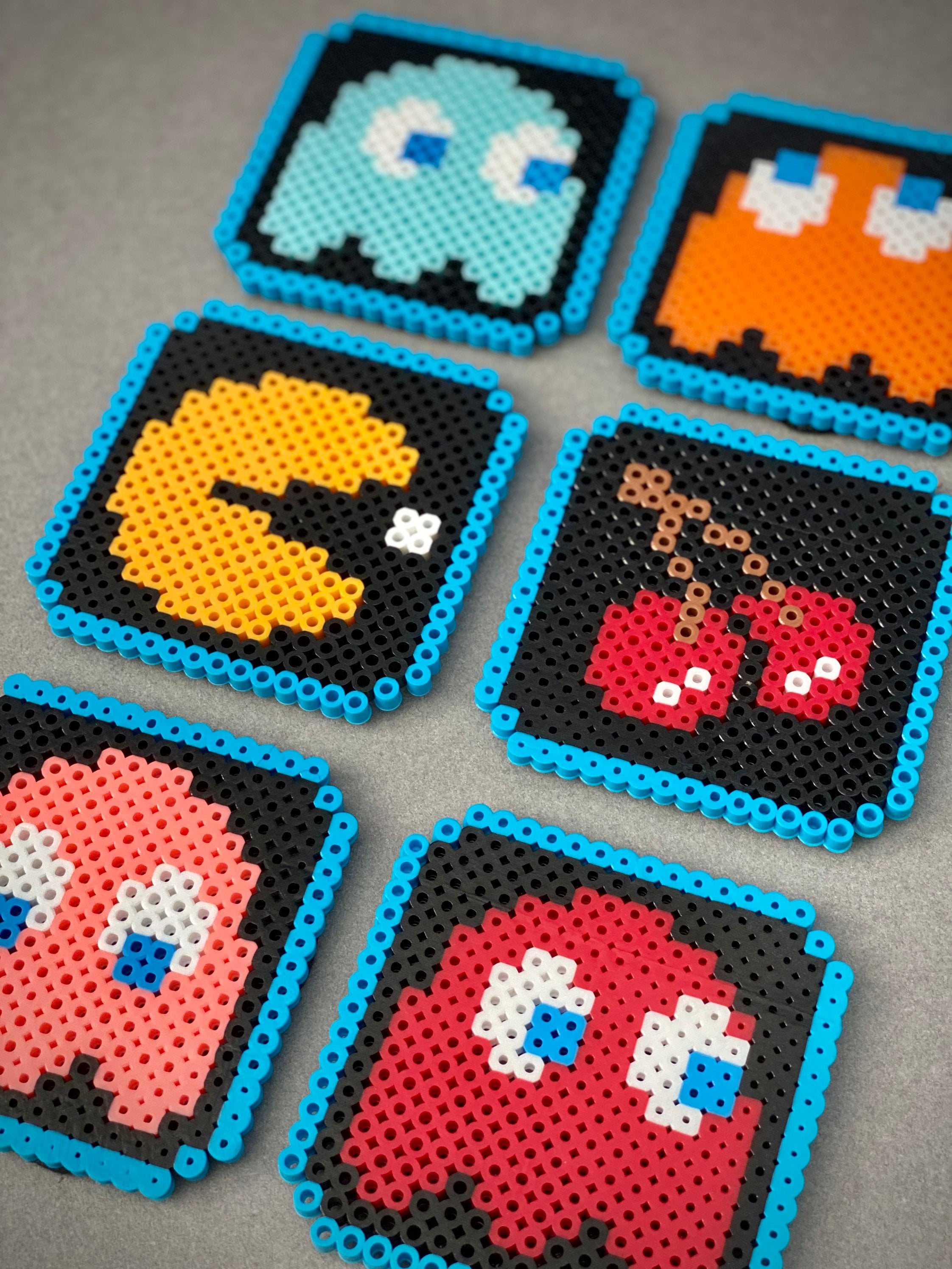 Beads Pac Pacman Hama Perler Bead Pac Man And Ghost