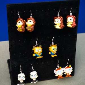 Doorables, Series 5,6,7, Movie, Tale As Old As Time, Princess, Rose, Book, Beauty and the Beast, Earrings: Belle, Adam, Beauty, Beast