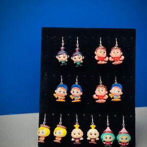 Doorable, Wreck It Ralph, Vanellope, Candy, Fix it Felix, King Candy, Video Game, Ralph, Felix, Candlehead, Race, Wreck It, Sweets, Earrings