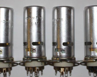 8 conectores cerámicos PLK7-E55 para tubos de 7 pines de 50 mm (ПЛК7-Э55) / 8 unidades por lote