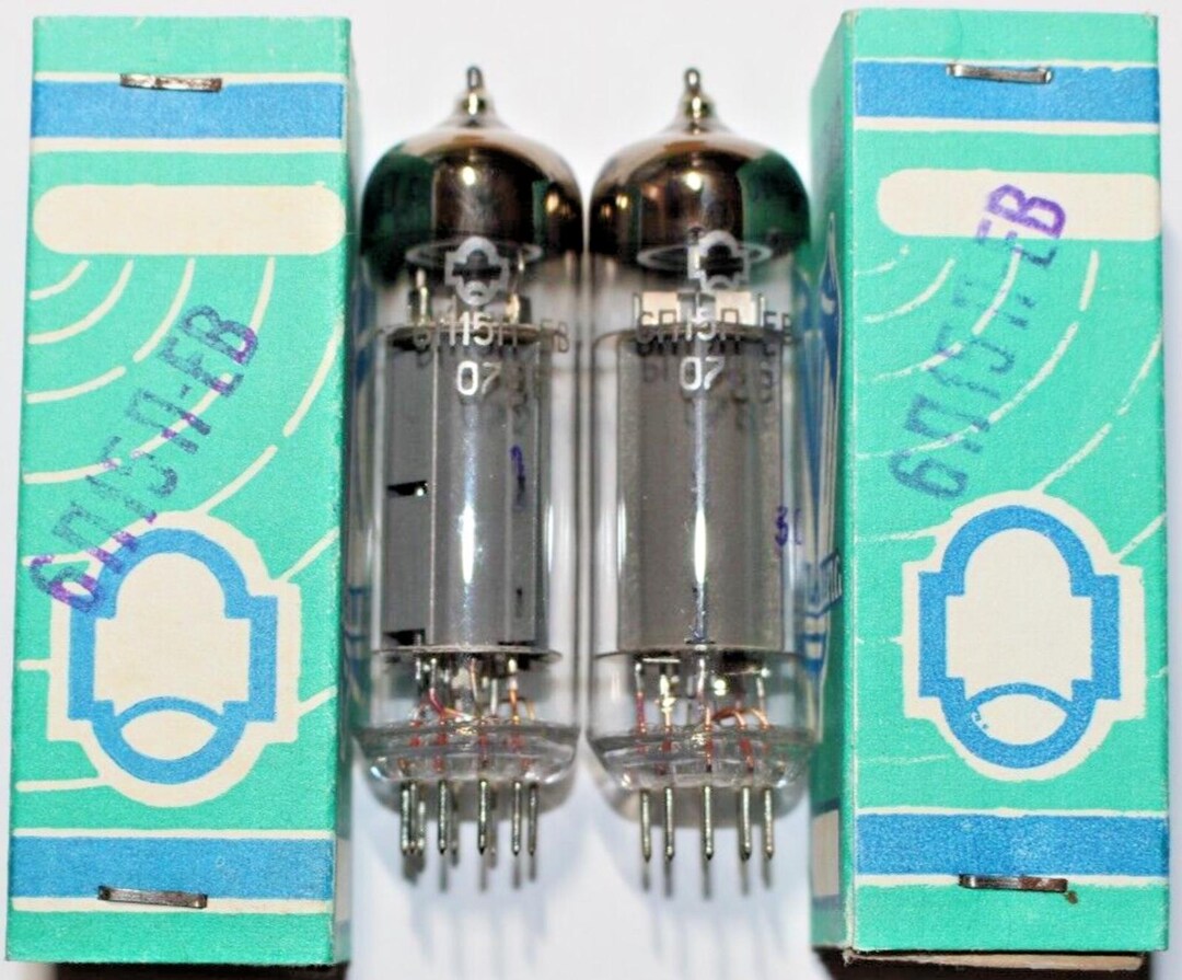 2x 6P15P-EV ~el83 ~SV-83 / 6П15П-ЕВ / Nos / Output Pentode / Tested ...