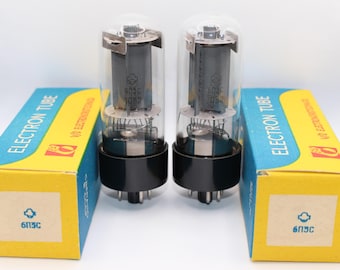 2x 6P3S 6L6 EL39 6CN5 5881 / nos / coppia abbinata / tetrodo a fascio di uscita / URSS / riflettore / scatole originali