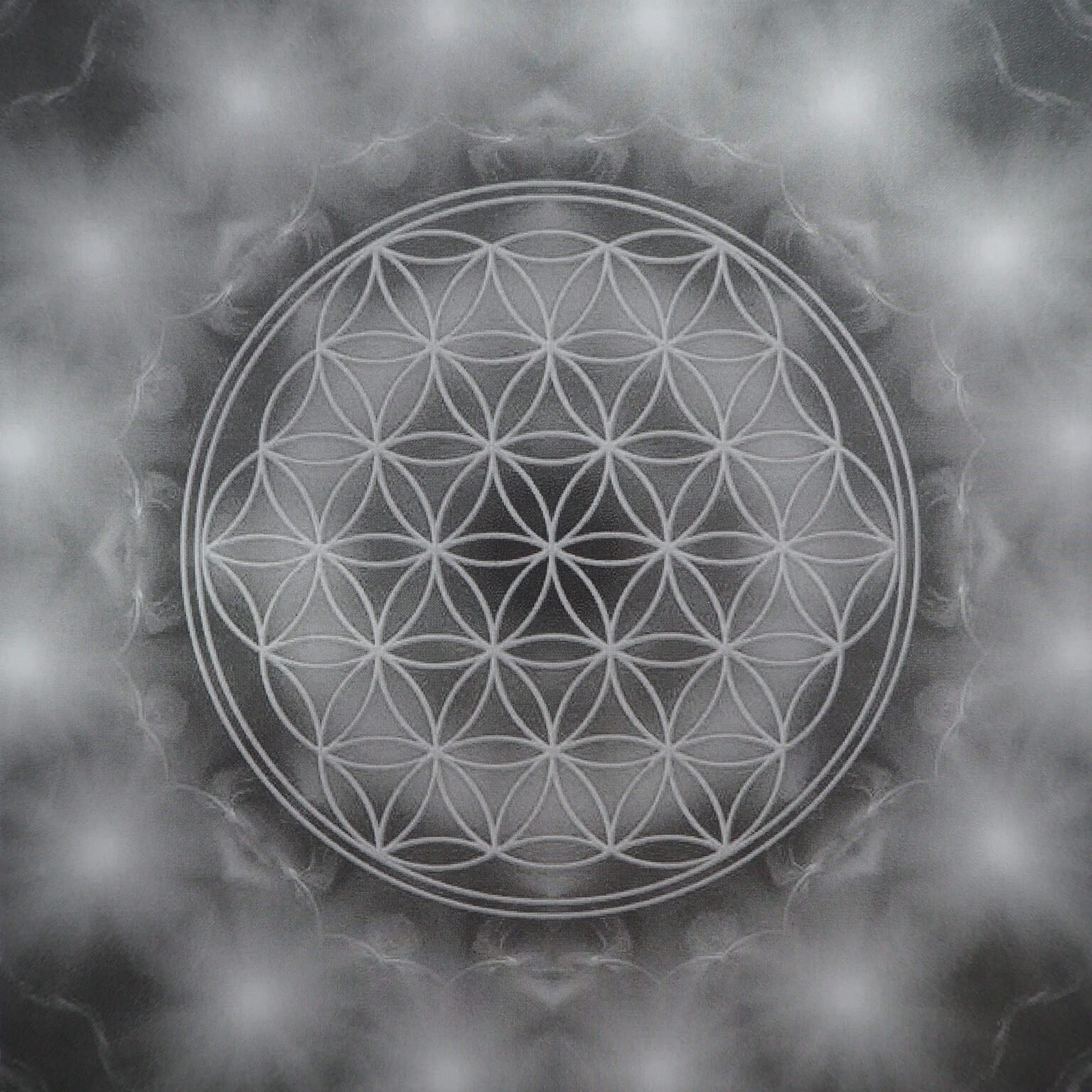 Fleur de Vie Plastifiée Numéro 17 - 9 cm 10 15 et 20 cm. Peut Aussi Être Réalisée Dans d' Autres Tai