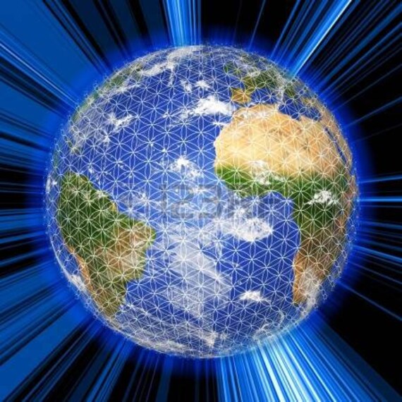 Fleur de Vie Plastifiée Numéro 5 - 10cm 13cm 15cm et 20cm. Peut Être Réalisée en d' Autres Dimension