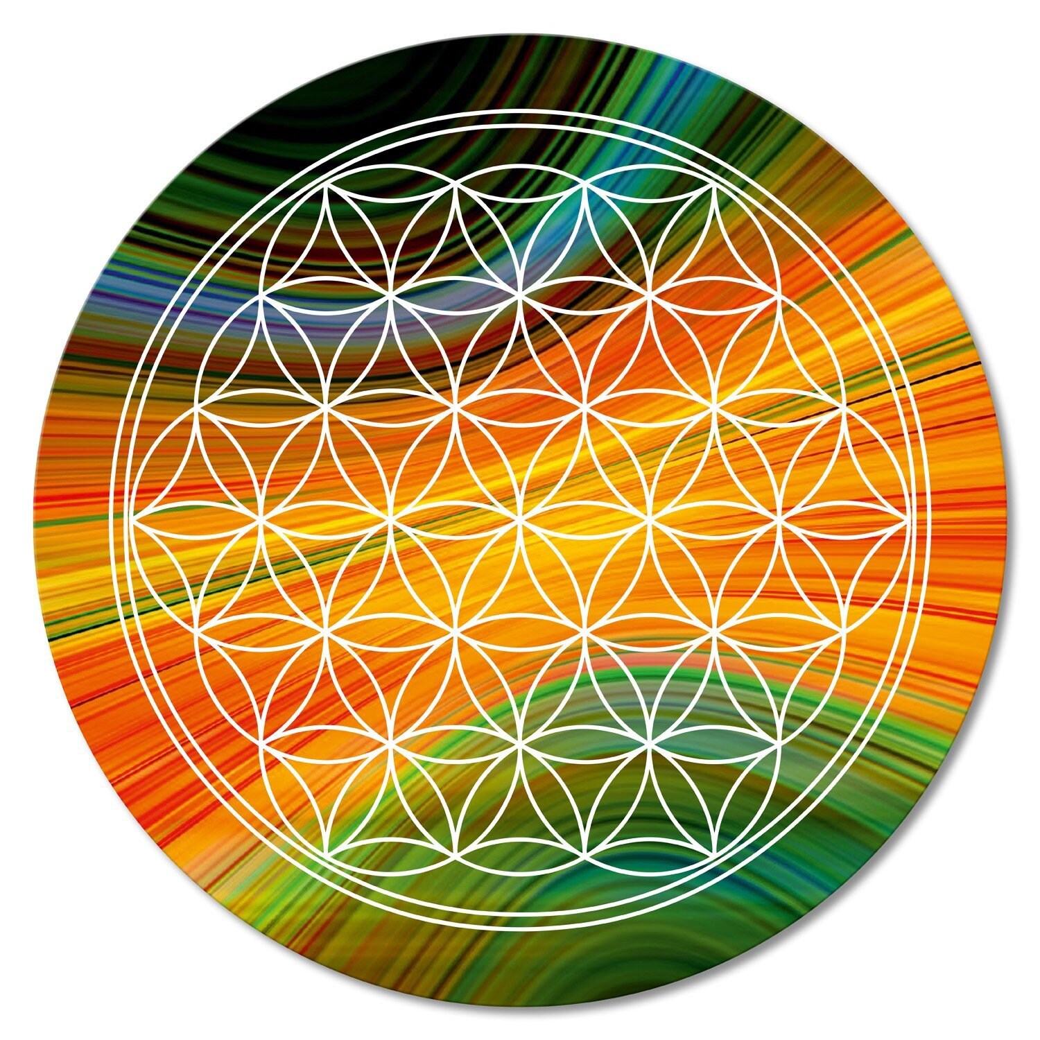 Fleur de Vie Plastifiée Numéro10 8cm 10cm 14cm 15cm 18cm 20cm. Peut Être Réalisée en Différentes Dim