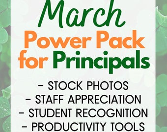 March - Principal's Power Pack - Instant Digital Downloads - Tools for the Busy School Principal