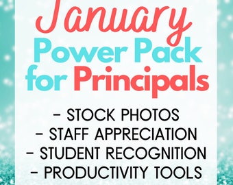 January - Principal's Power Pack - Instant Digital Downloads - Tools for the Busy School Principal