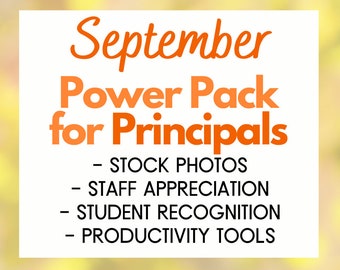 September - Principal's Power Pack - Instant Digital Downloads - Tools for the Busy School Principal