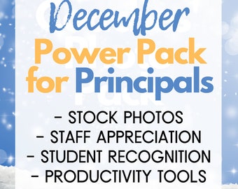 December - Principal's Power Pack - Instant Digital Downloads - Tools for the Busy School Principal