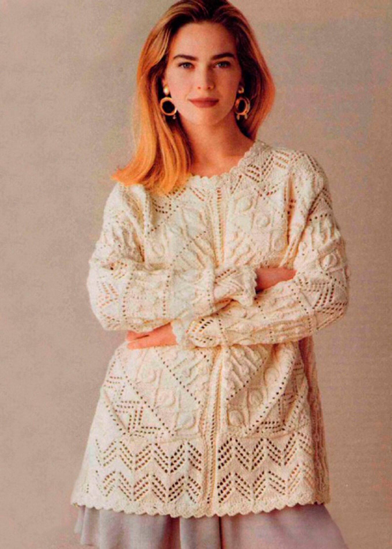 Knitting Pattern Jumper for Women's Very Oversized Lace Etsy