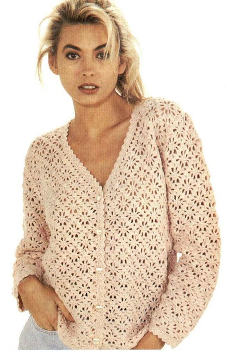 Crochet Lace Jacket Pattern for Women's Lace Crochet Etsy