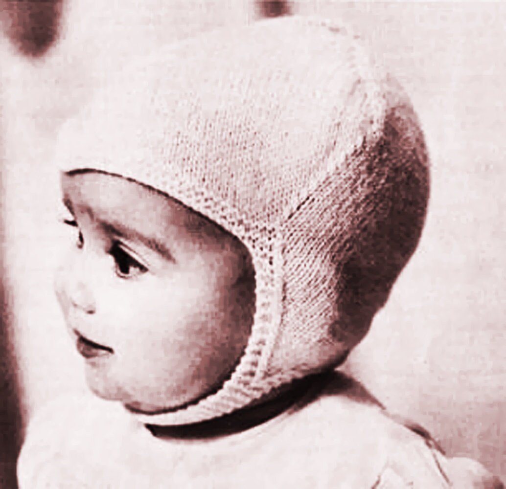 Knitted Helmet for Baby 3 PlyBaby Hat Pattern Instant PDF Etsy