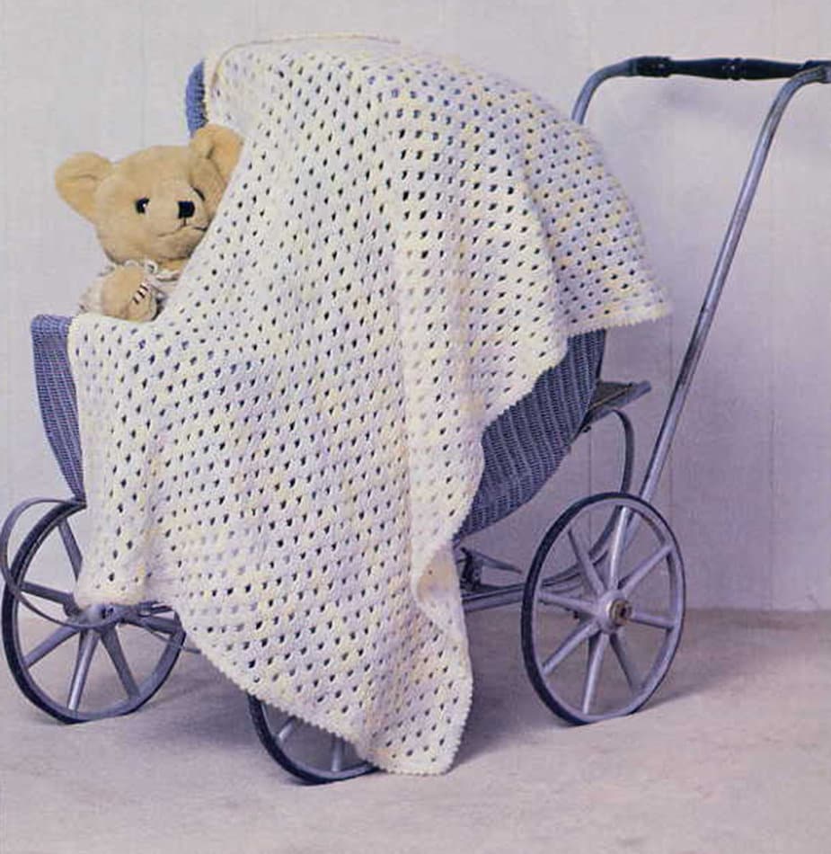 PDF Crochet Pattern Baby's Lacy Carriage Cover Size Etsy Ireland