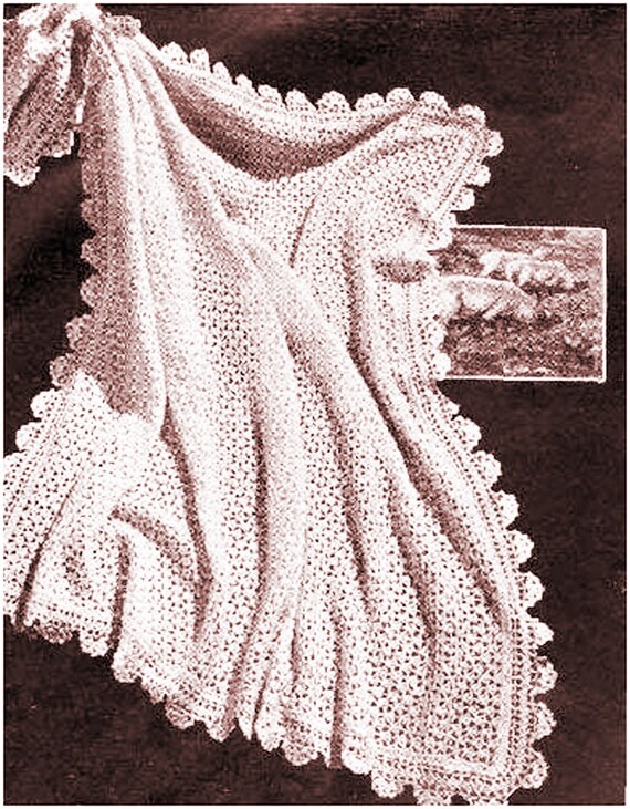 beautiful old shawl Knitting Pattern-Vintage 2 ply Shetland Shawl Pattern
