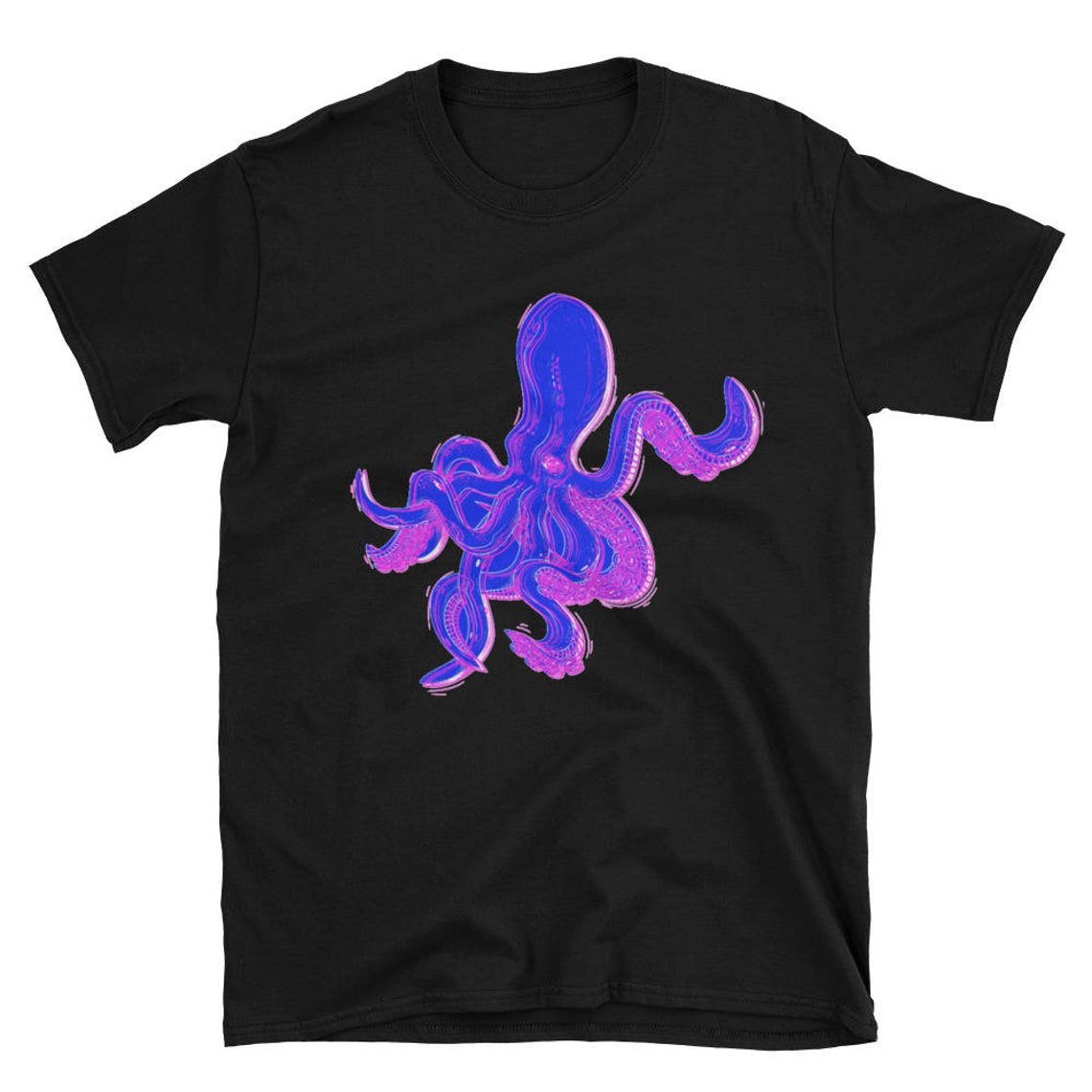 Octopus Shirt Cool Octopus Tee Sea Monster Tee Kraken | Etsy
