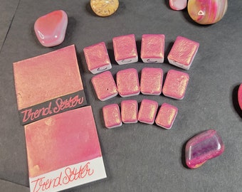 Handmade Watercolor Pans in Trend Setter-Art Supplies-Calligraphy-Hand lettering-Half pan,  quarter pan,  mini pan