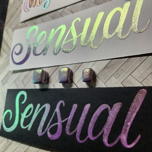 Colorshifting Handmade Watercolor Paint in Sensual-Purple to blue, teal, green & gold Shift-Art Supplies-Calligraphy