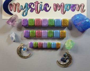 Acquerelli cangianti fatti a mano - Set da collezione Fairy - Forniture artistiche - Calligrafia - Lettering a mano - Mezza padella, quarto di padella, mini padella
